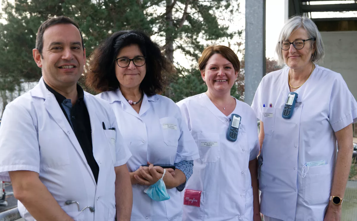 Soignants du centre hospitalier de Carhaix